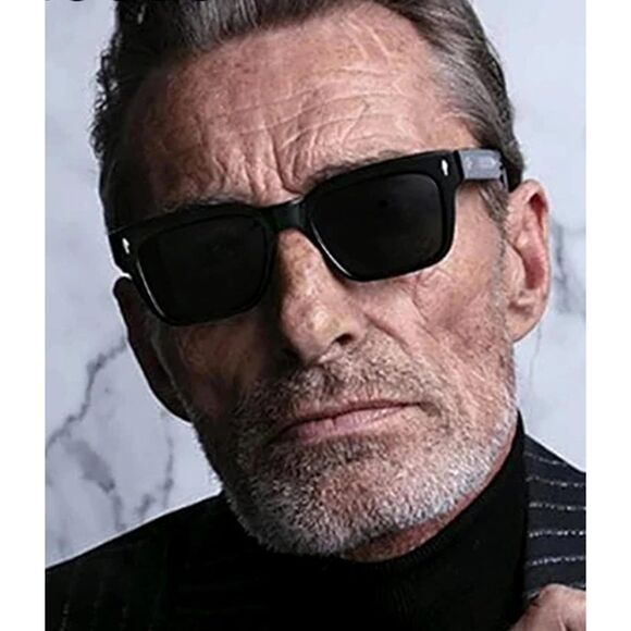 EYLRIM Square Frame Sunglasses for Men and Women Chunky Rectangle UV400 Shades - Picture 4 of 5